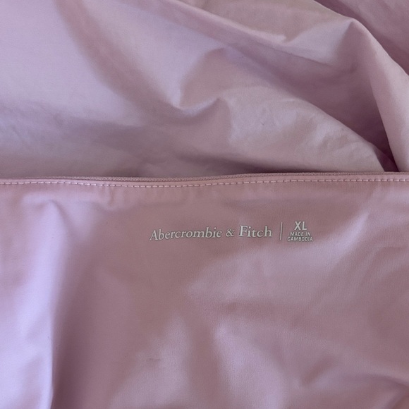 Abercrombie & Fitch Pink Mixed Fabric Bubble Hem Midi Dress Size XL – Excellent - Picture 8 of 14